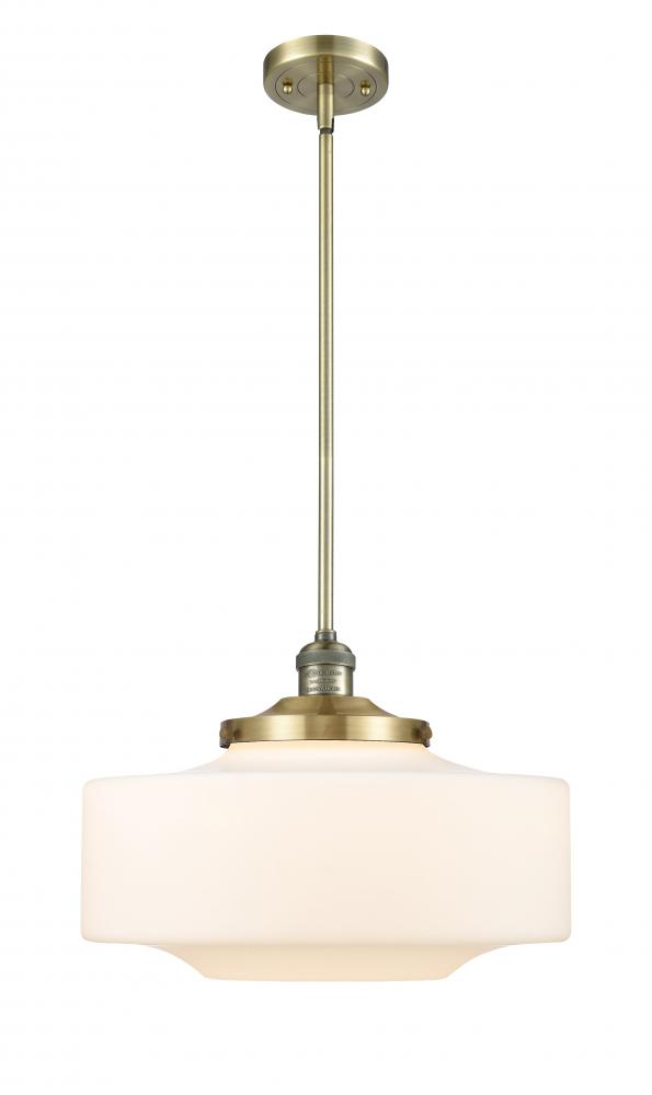 Bridgeton - 1 Light - 16 inch - Antique Brass - Stem Hung - Mini Pendant