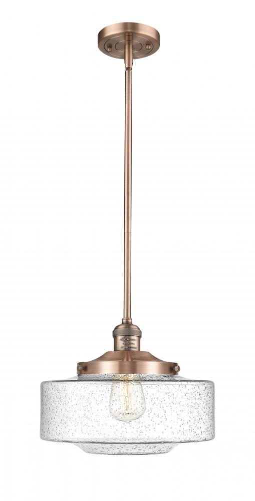 Bridgeton - 1 Light - 12 inch - Antique Copper - Stem Hung - Mini Pendant