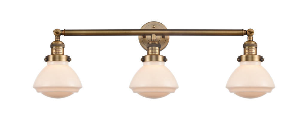 Olean - 3 Light - 31 inch - Brushed Brass - Bath Vanity Light