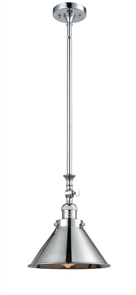 Briarcliff - 1 Light - 10 inch - Polished Chrome - Stem Hung - Mini Pendant