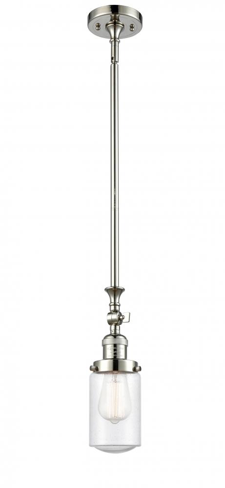 Dover - 1 Light - 5 inch - Polished Nickel - Stem Hung - Mini Pendant