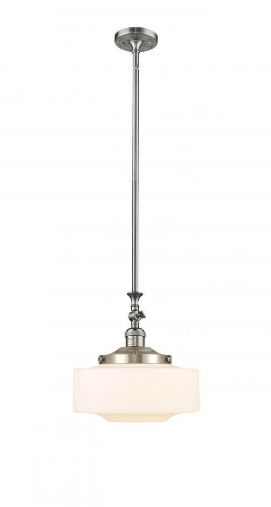 Bridgeton - 1 Light - 12 inch - Brushed Satin Nickel - Stem Hung - Mini Pendant