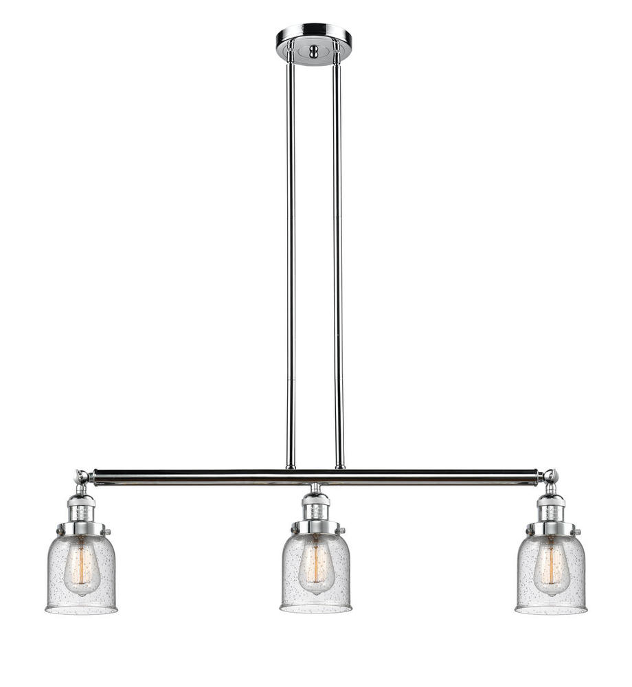 Bell - 3 Light - 38 inch - Polished Chrome - Stem Hung - Island Light