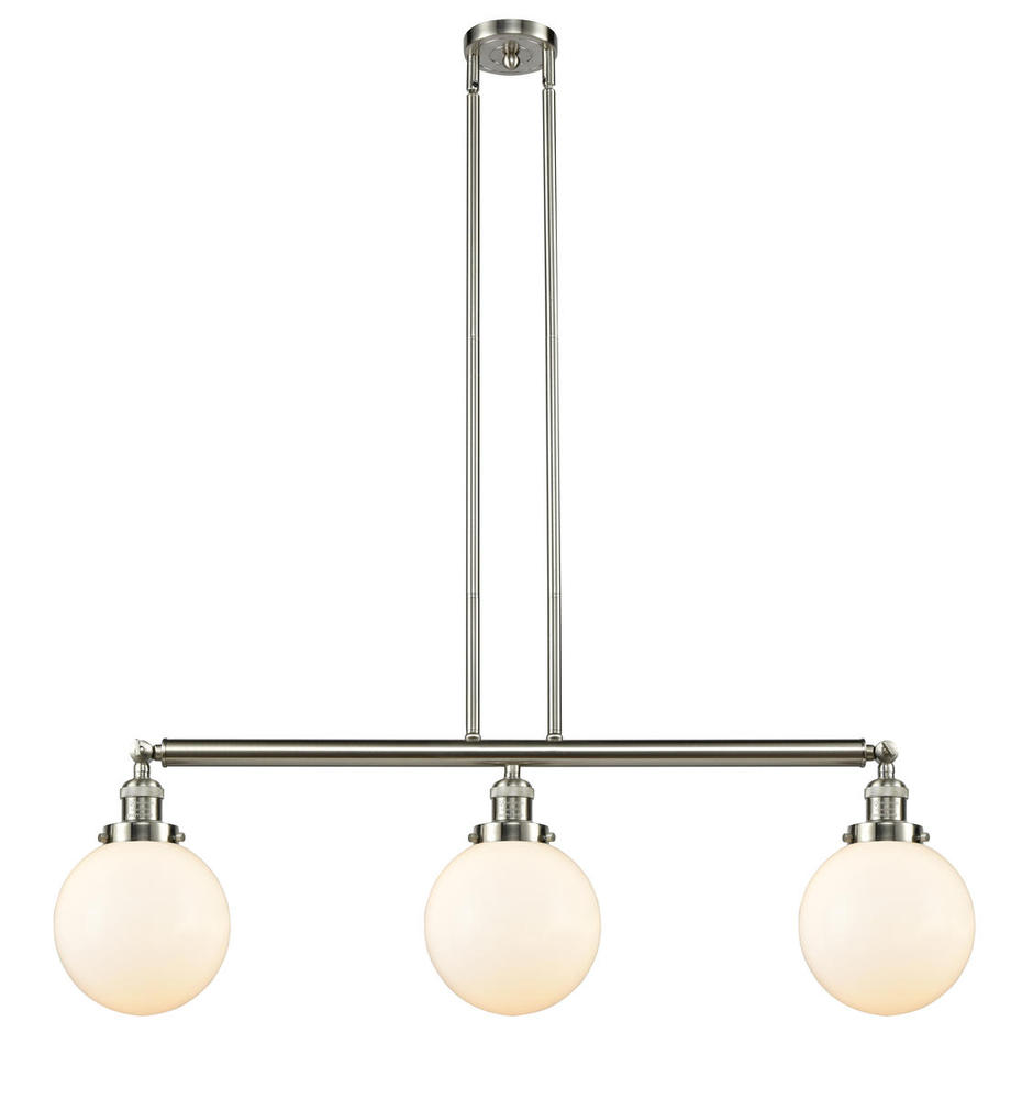 Beacon - 3 Light - 41 inch - Brushed Satin Nickel - Stem Hung - Island Light