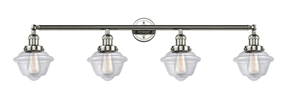 Oxford - 4 Light - 46 inch - Polished Nickel - Bath Vanity Light