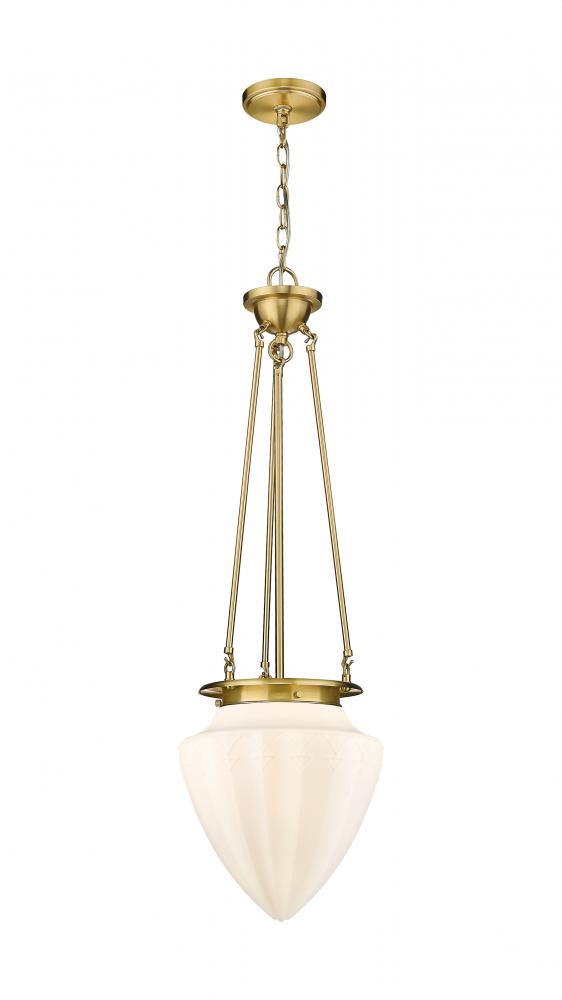 Beacon - 1 Light - 14 inch - Satin Gold - Chain Hung - Pendant