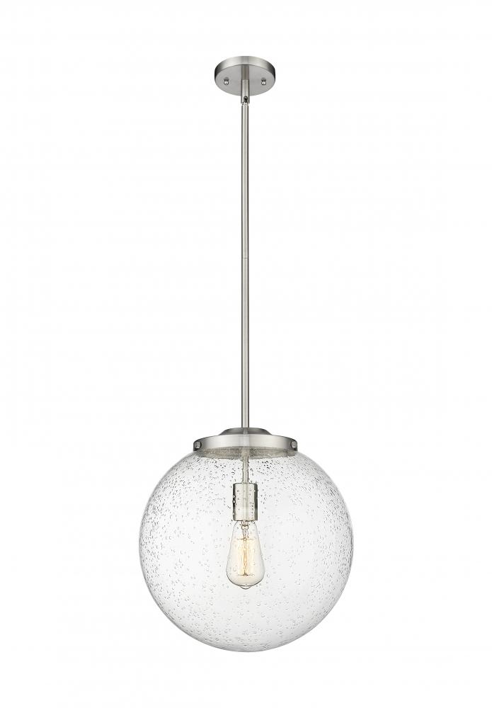 Beacon - 1 Light - 16 inch - Brushed Satin Nickel - Cord hung - Pendant