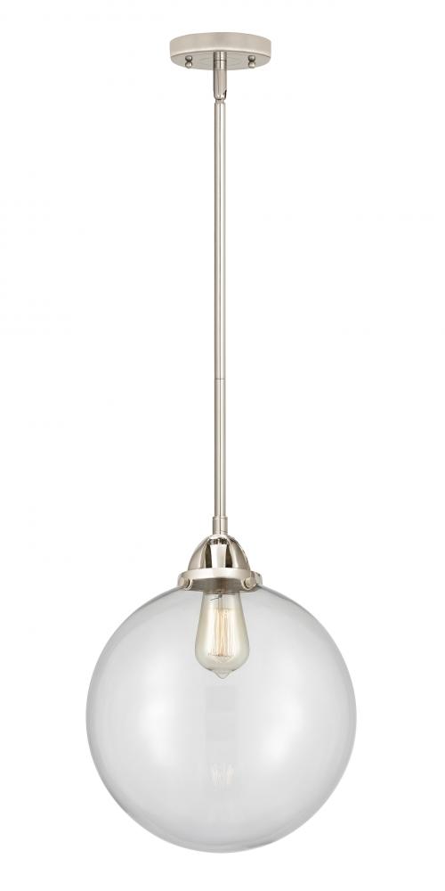 Beacon - 1 Light - 12 inch - Polished Nickel - Cord hung - Mini Pendant