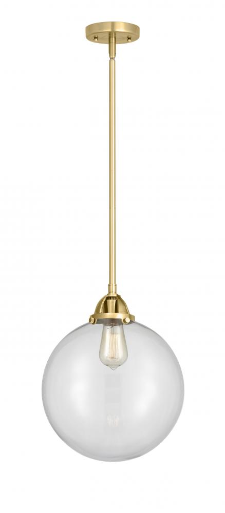 Beacon - 1 Light - 12 inch - Satin Gold - Cord hung - Mini Pendant