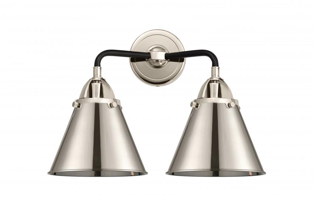 Appalachian - 2 Light - 16 inch - Black Polished Nickel - Bath Vanity Light