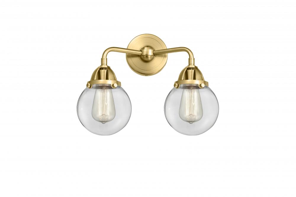 Beacon - 2 Light - 14 inch - Satin Gold - Bath Vanity Light