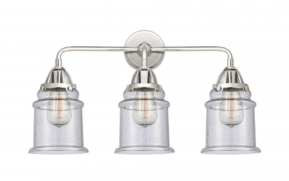 Canton - 3 Light - 24 inch - Polished Chrome - Bath Vanity Light