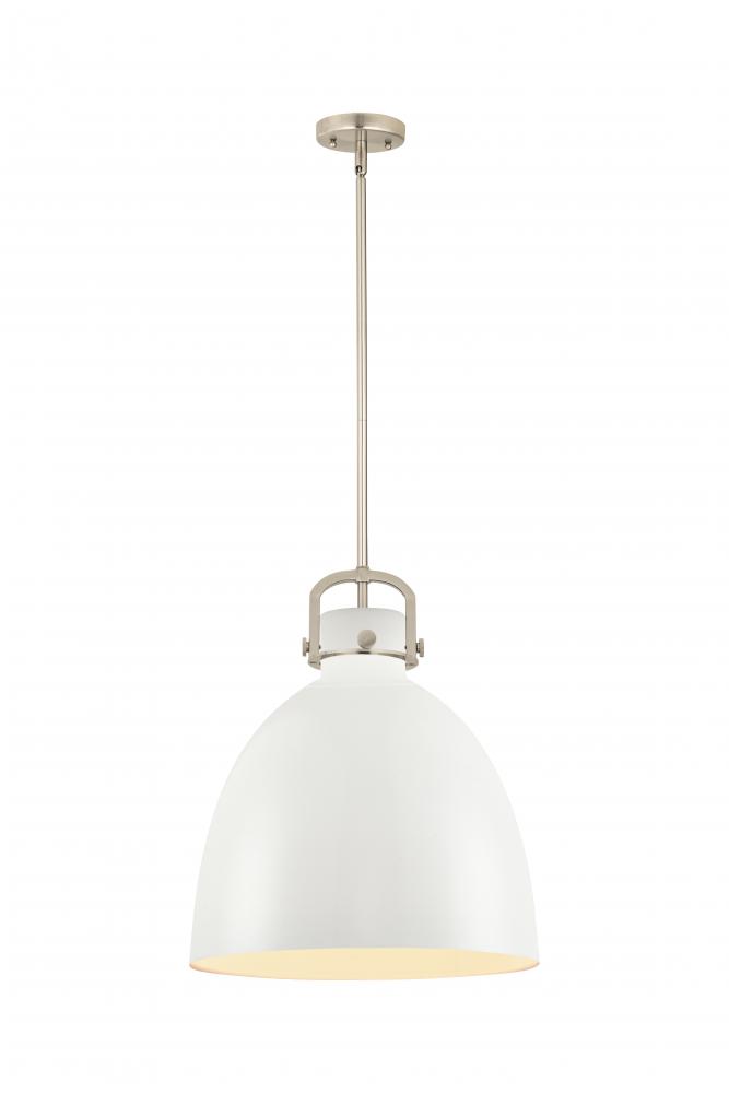 Newton Bell - 1 Light - 16 inch - Satin Nickel - Pendant