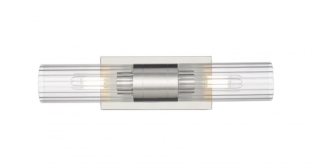 Empire - 2 Light - 5 inch - Satin Nickel - Bath Vanity Light