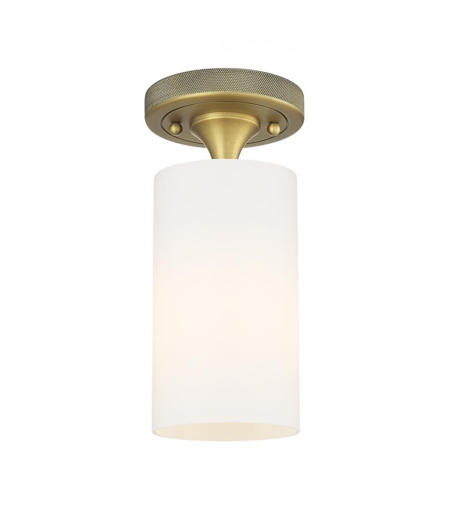 Crown Point - 1 Light - 5 inch - Brushed Brass - Flush Mount