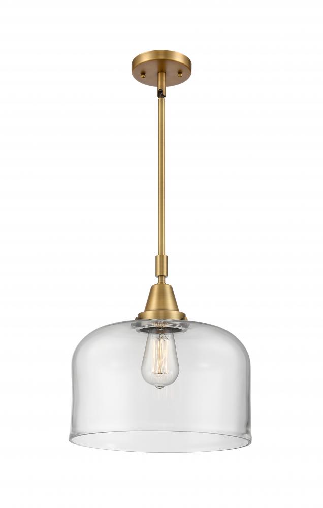 Bell - 1 Light - 12 inch - Brushed Brass - Mini Pendant