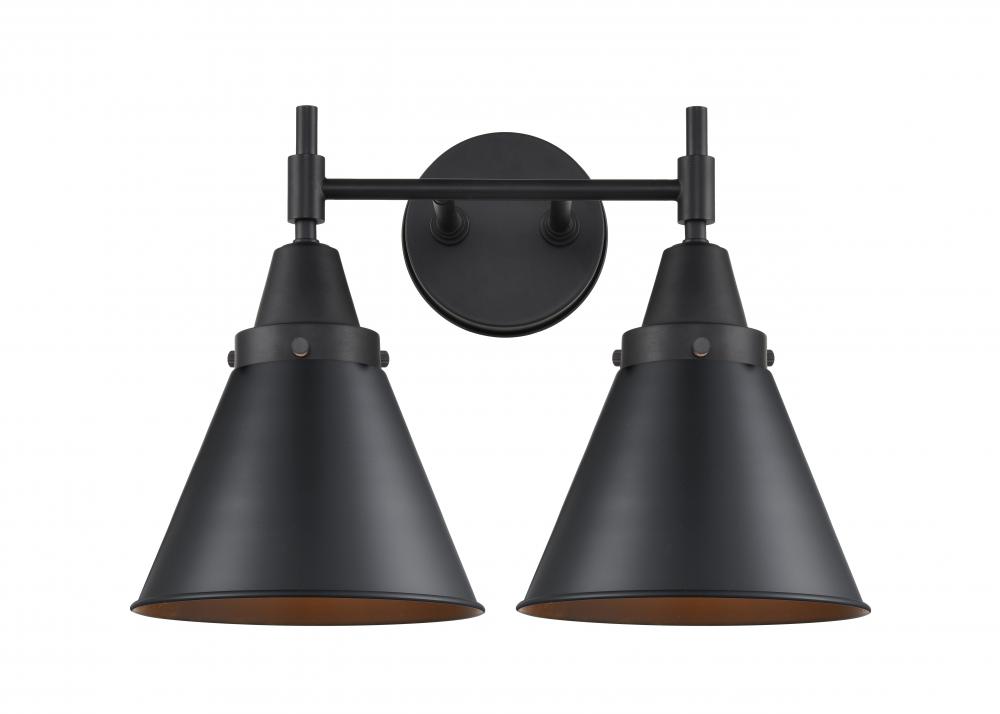 Appalachian - 2 Light - 17 inch - Matte Black - Bath Vanity Light