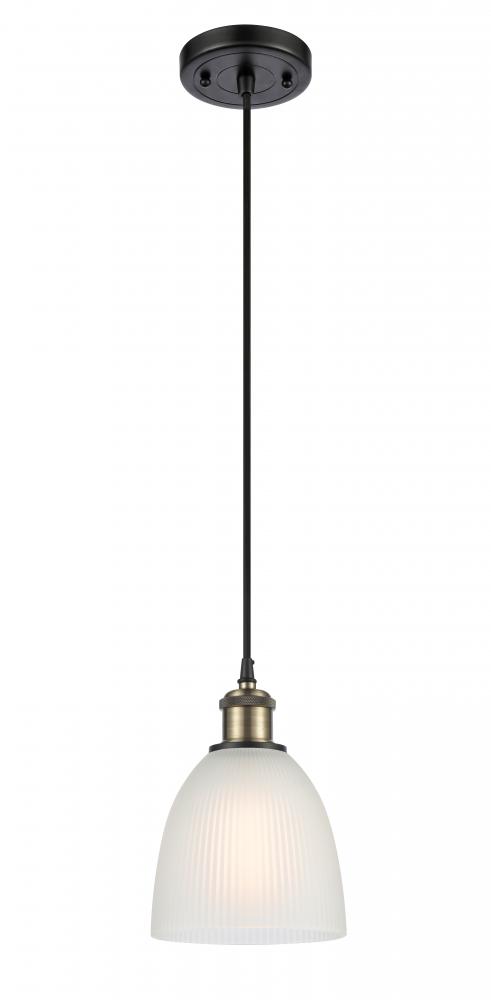 Castile - 1 Light - 6 inch - Black Antique Brass - Cord hung - Mini Pendant