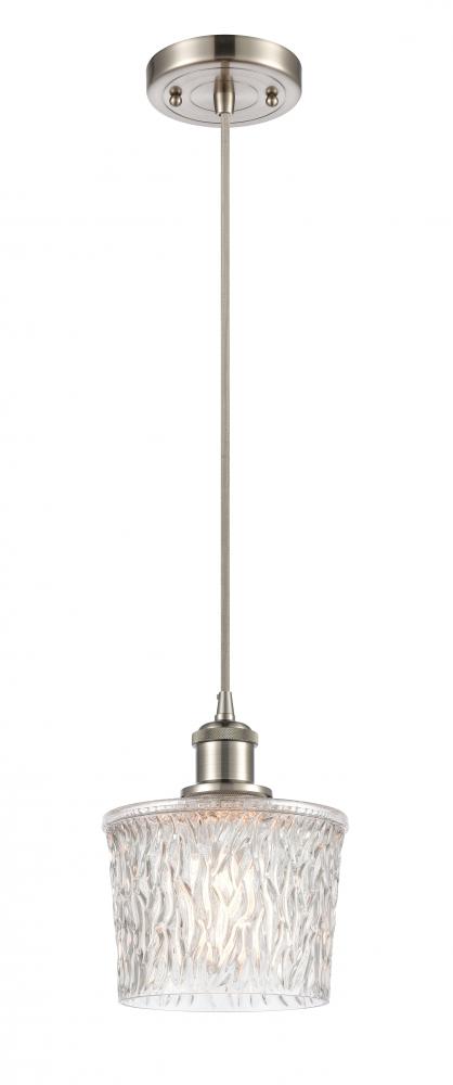 Niagara - 1 Light - 7 inch - Brushed Satin Nickel - Cord hung - Mini Pendant