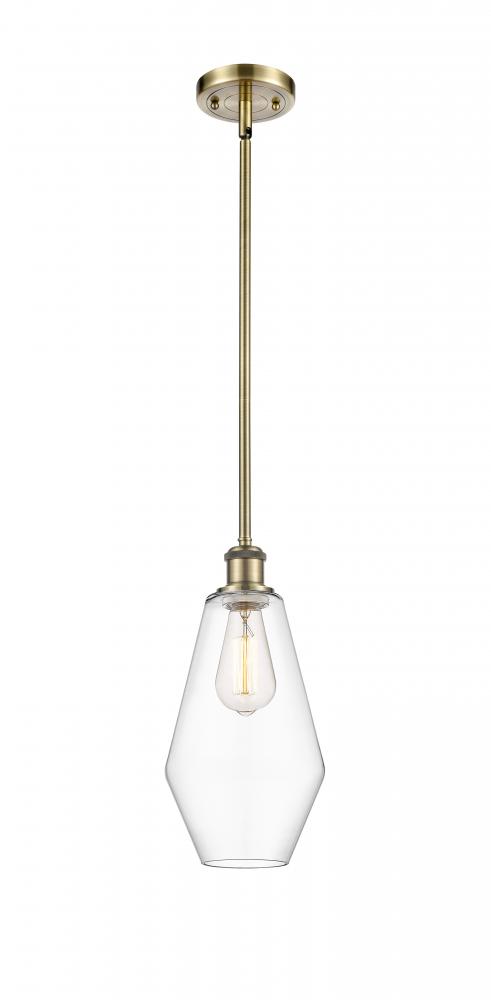 Cindyrella - 1 Light - 7 inch - Antique Brass - Mini Pendant