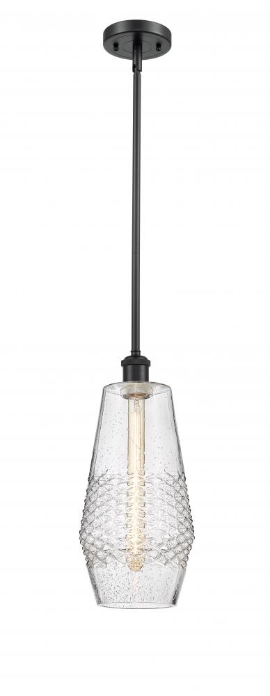 Windham - 1 Light - 7 inch - Matte Black - Mini Pendant