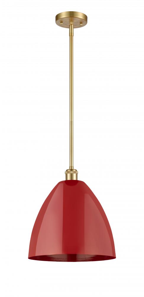 Plymouth - 1 Light - 12 inch - Satin Gold - Pendant