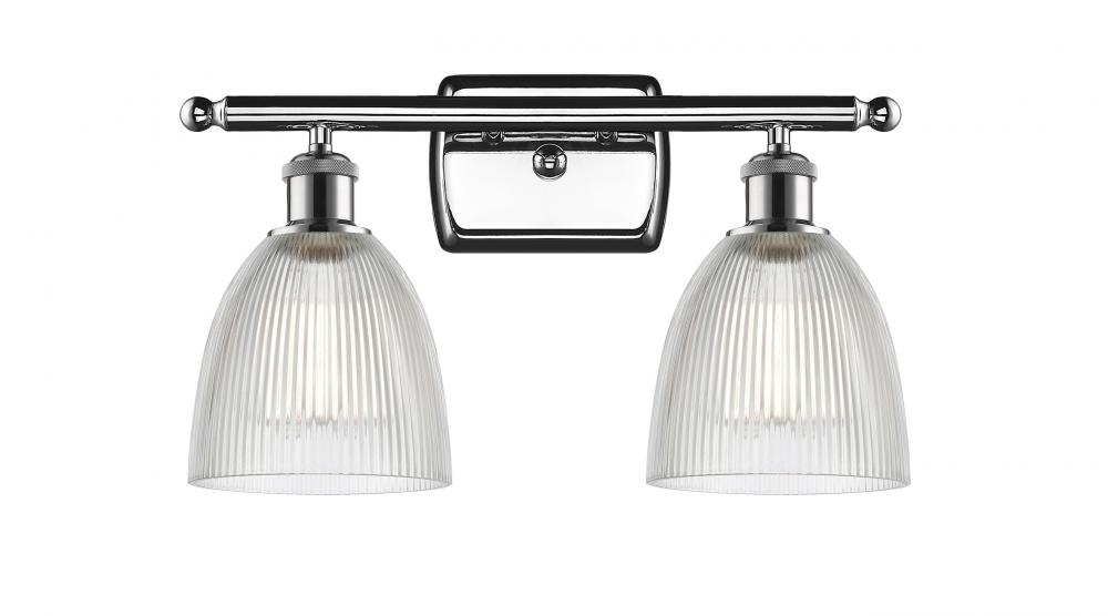 Castile - 2 Light - 16 inch - Polished Chrome - Bath Vanity Light