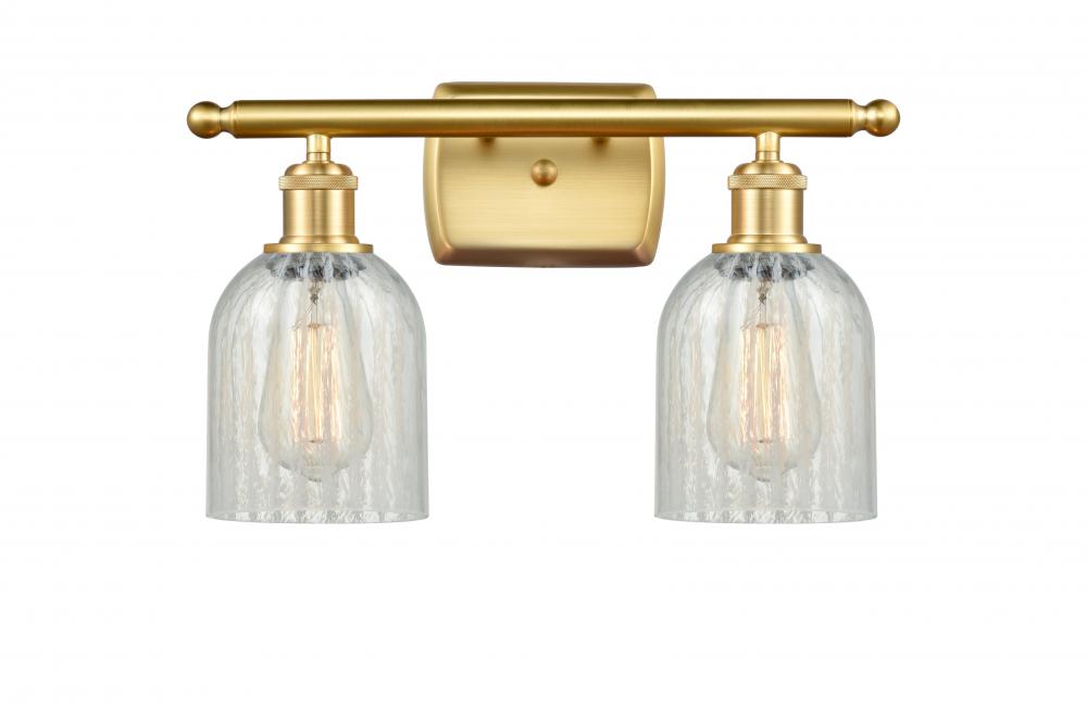 Caledonia - 2 Light - 15 inch - Satin Gold - Bath Vanity Light