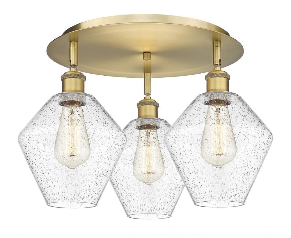 Cindyrella - 3 Light - 20 inch - Brushed Brass - Flush Mount