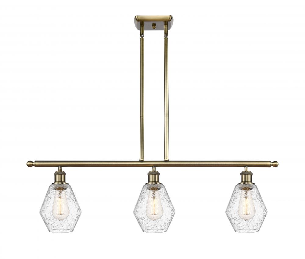 Cindyrella - 3 Light - 36 inch - Antique Brass - Cord hung - Island Light