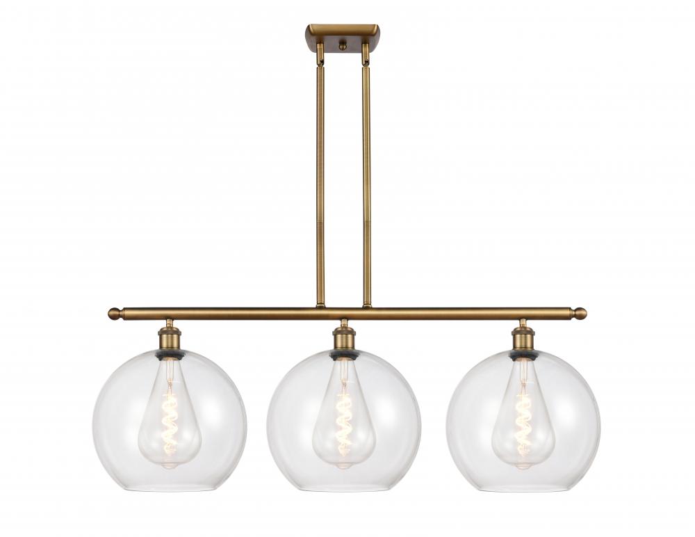 Athens - 3 Light - 38 inch - Brushed Brass - Stem Hung - Island Light