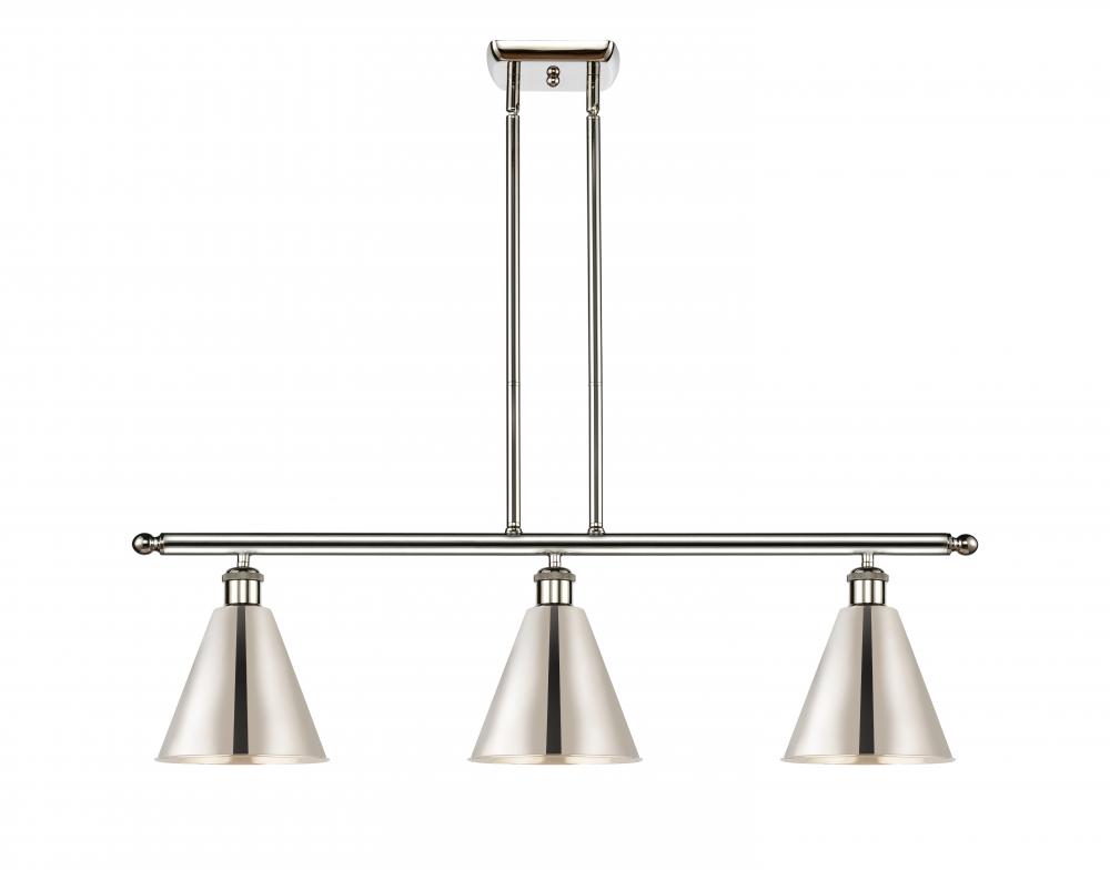 Berkshire - 3 Light - 36 inch - Polished Nickel - Cord hung - Island Light