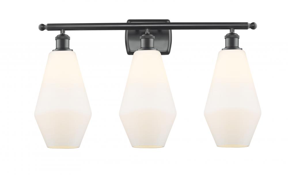 Cindyrella - 3 Light - 27 inch - Matte Black - Bath Vanity Light