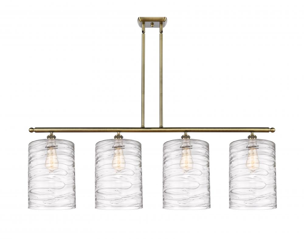 Cobbleskill - 4 Light - 48 inch - Antique Brass - Cord hung - Island Light