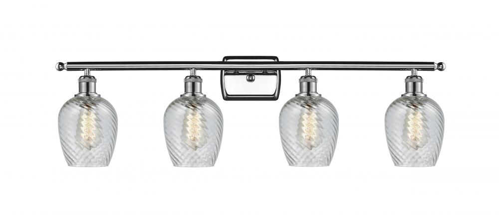 Salina - 4 Light - 36 inch - Polished Chrome - Bath Vanity Light