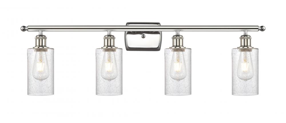 Clymer - 4 Light - 34 inch - Polished Nickel - Bath Vanity Light