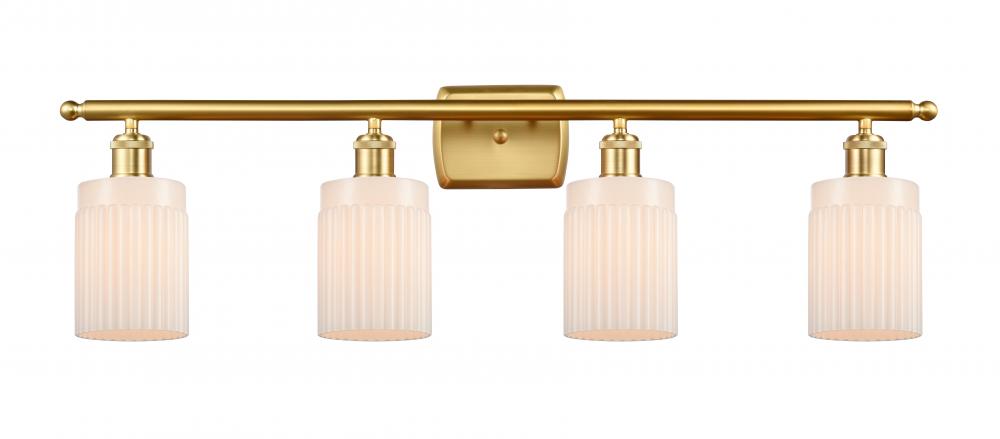 Hadley - 4 Light - 35 inch - Satin Gold - Bath Vanity Light