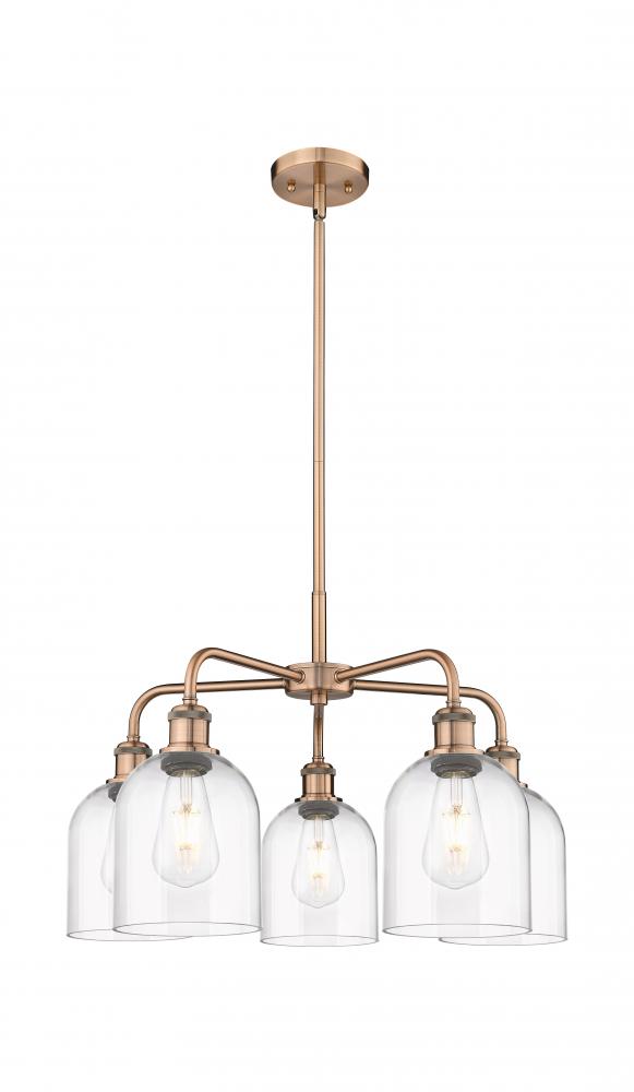 Bella - 5 Light - 24 inch - Antique Copper - Chandelier