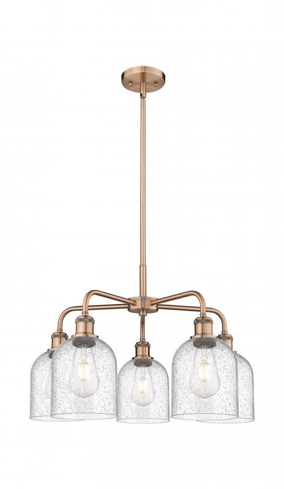 Bella - 5 Light - 24 inch - Antique Copper - Chandelier