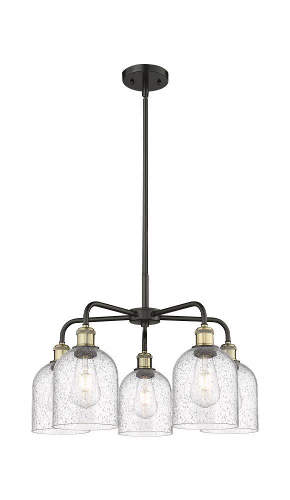 Bella - 5 Light - 24 inch - Black Antique Brass - Chandelier