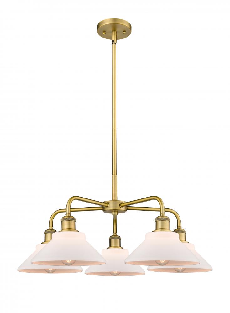 Orwell - 5 Light - 26 inch - Brushed Brass - Chandelier