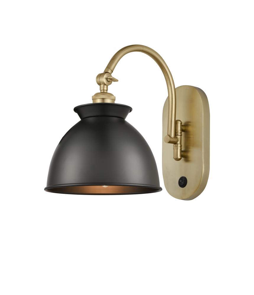 Adirondack - 1 Light - 8 inch - Satin Gold - Sconce