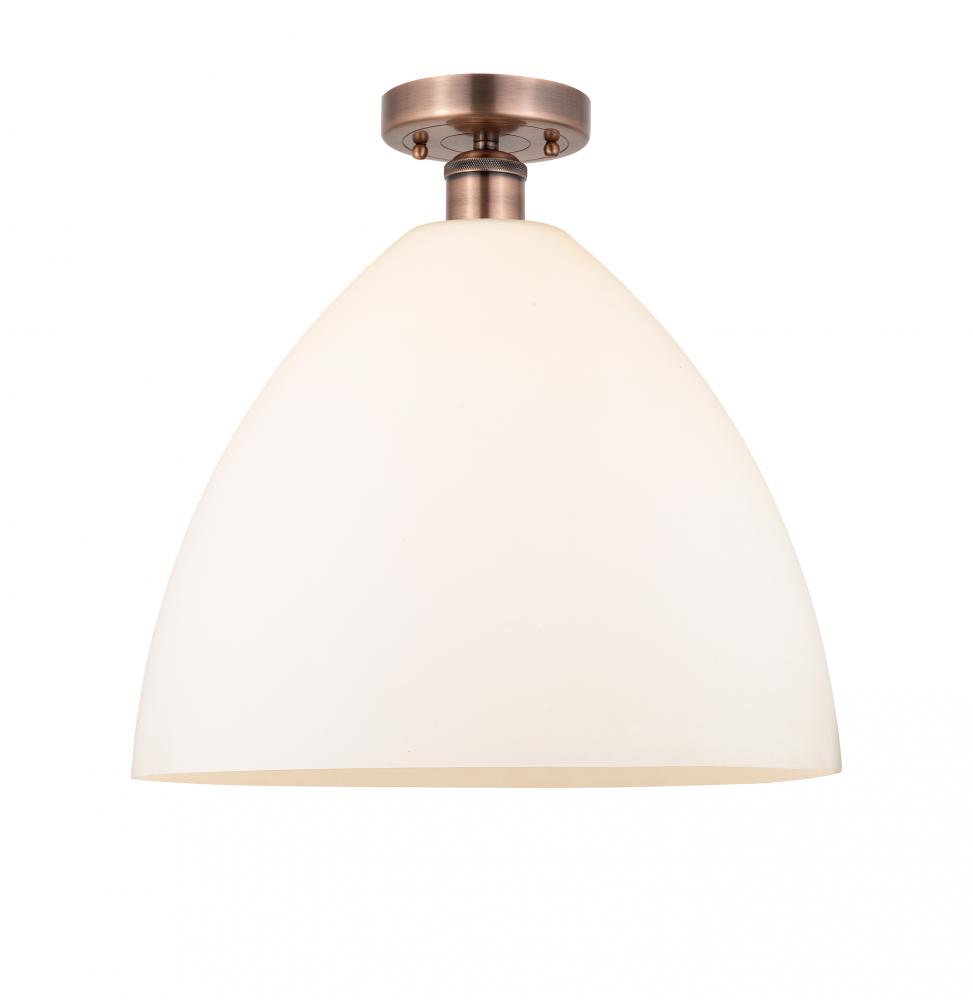 Bristol - 1 Light - 16 inch - Antique Copper - Semi-Flush Mount