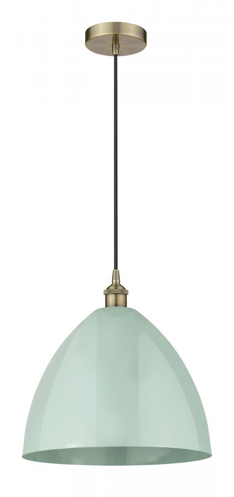 Plymouth - 1 Light - 16 inch - Antique Brass - Cord hung - Mini Pendant