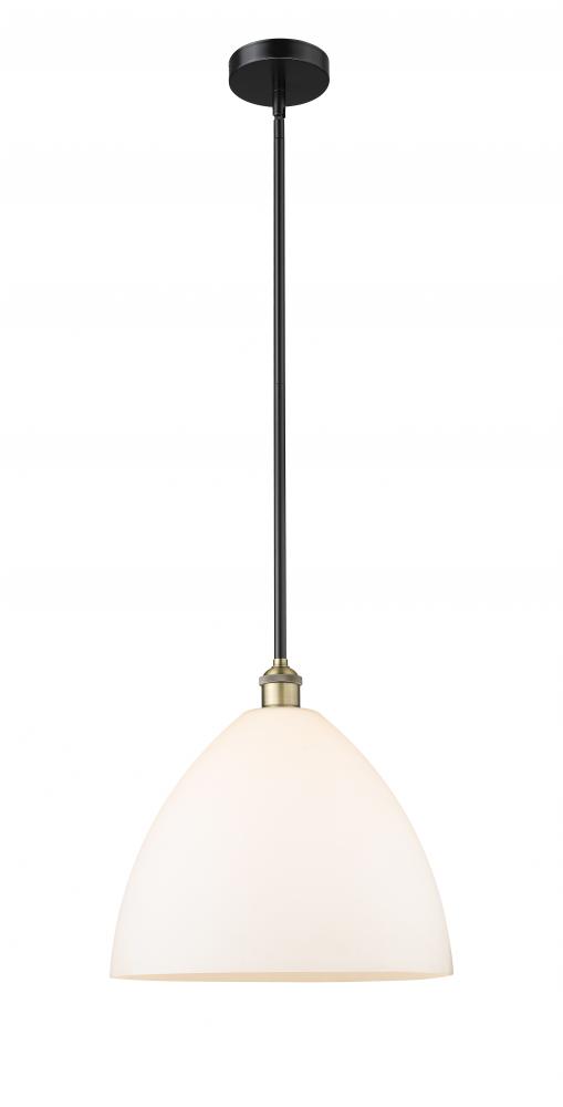 Bristol - 1 Light - 16 inch - Black Antique Brass - Cord hung - Pendant