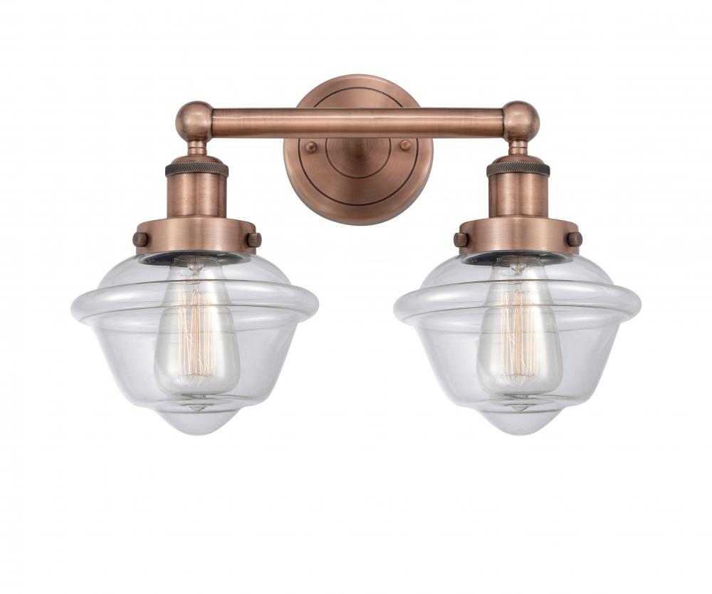 Oxford - 2 Light - 16 inch - Antique Copper - Bath Vanity Light