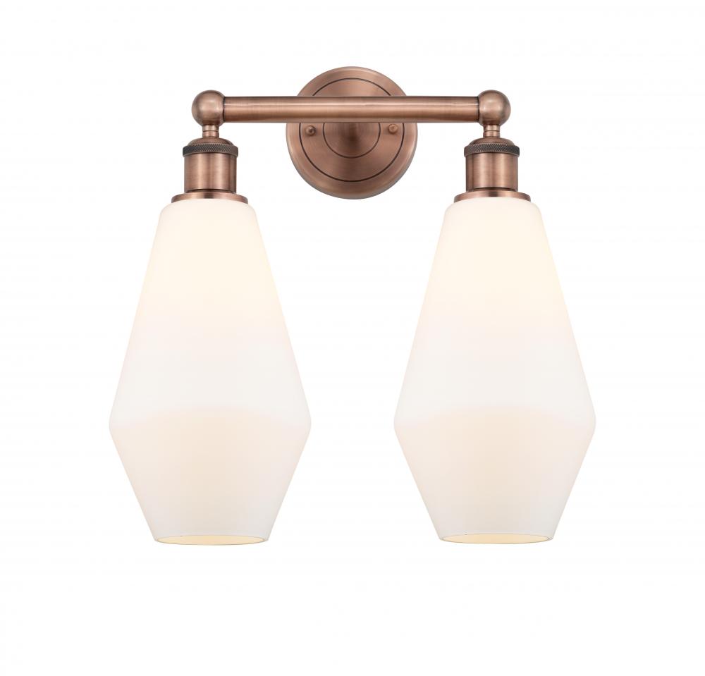 Cindyrella - 2 Light - 16 inch - Antique Copper - Bath Vanity Light