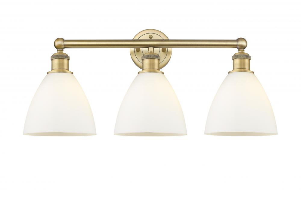 Bristol - 3 Light - 26 inch - Brushed Brass - Bath Vanity Light