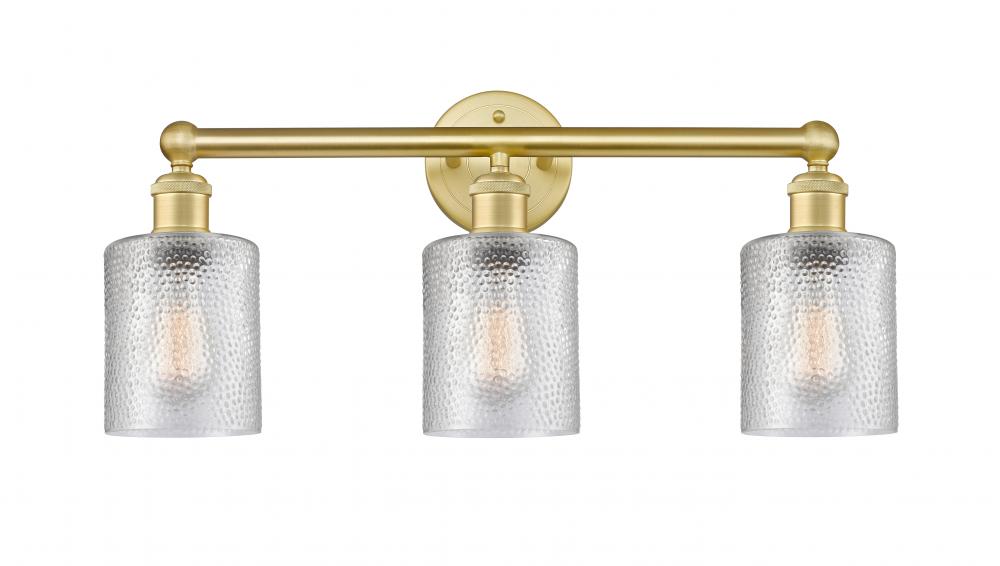 Cobbleskill - 3 Light - 23 inch - Satin Gold - Bath Vanity Light