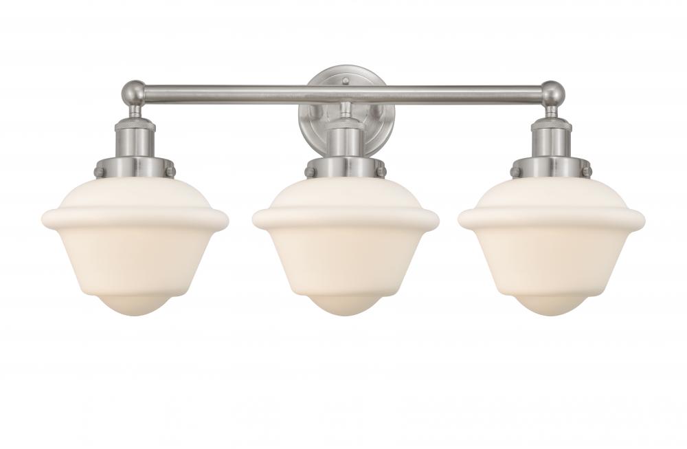 Oxford - 3 Light - 25 inch - Brushed Satin Nickel - Bath Vanity Light